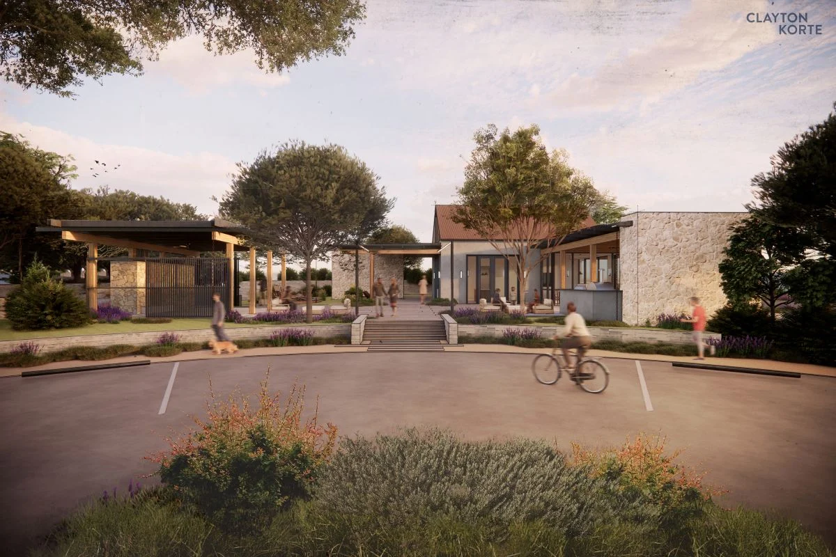 Amenity center rendering of Viana, a new community in West San Antonio.