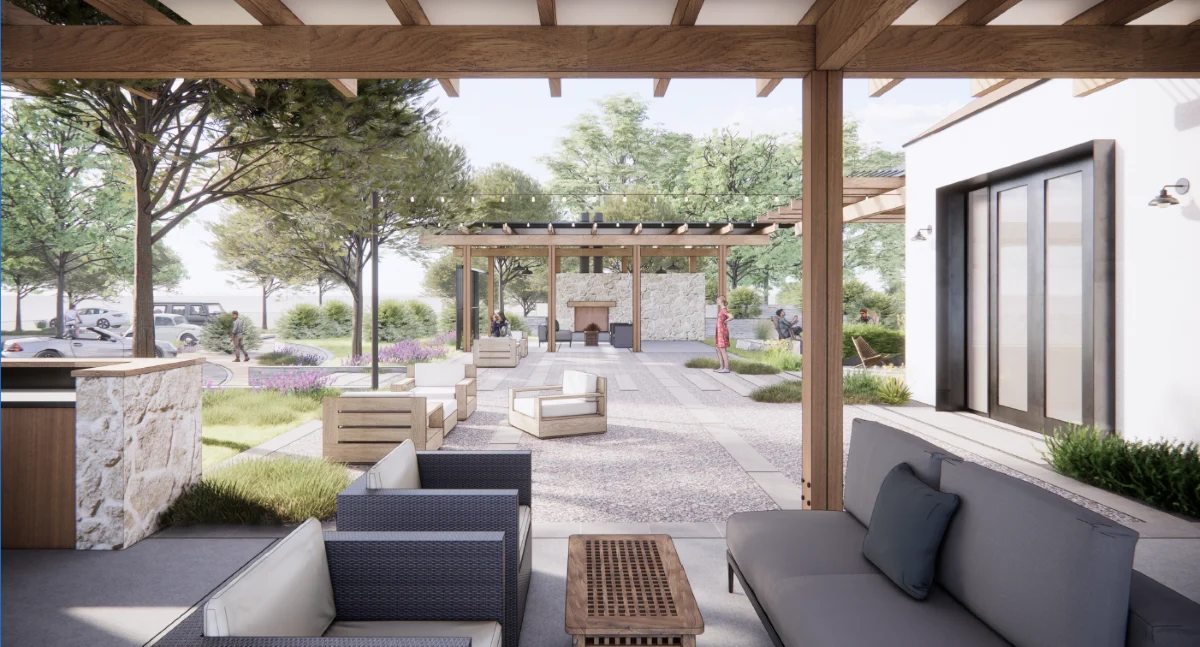 Rendering of the Viana amenity center. 